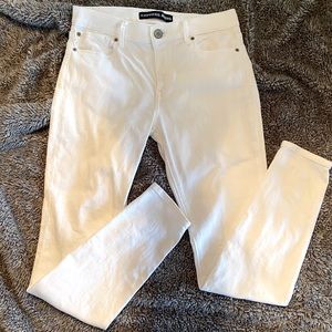Express Mid Rise Legging Jeans White Size 8R